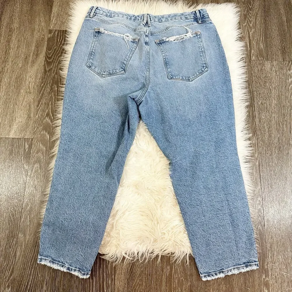 Good American Womens Straight Jeans Size 15 Style GGP062T 5 Pocket Denim - Picture 2 of 6